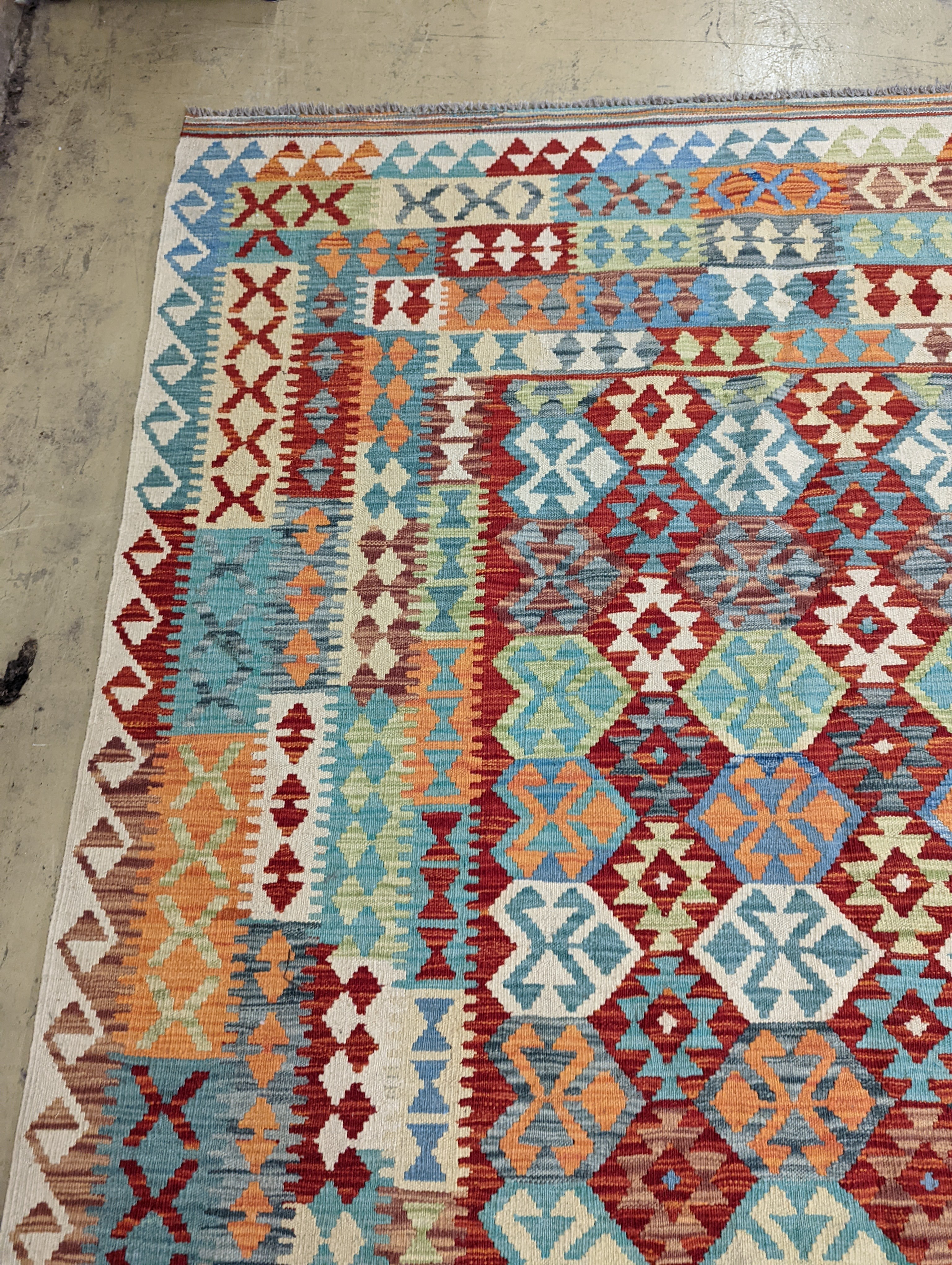 An Anatolian Kilim flatweave carpet, 390 x 300cm